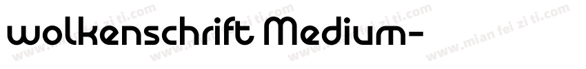 wolkenschrift Medium字体转换